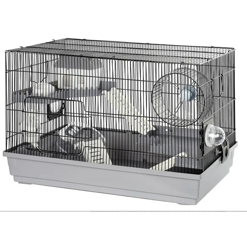3-Tier Hamster Cage Starter Kit 22” w/Wheel House Bottle Tub Open Box